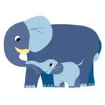 Aufkleber Mama und Baby, Djeco