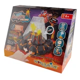 Set didattico STEM - AQUA DRAGONS® Habitat VULCAN con lava - acquario con LED e Aqua Dragons rossi