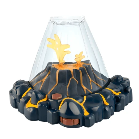 Set educativ STEM - AQUA DRAGONS® Habitat VULCAN cu lava - acvariu cu LED si Aqua Dragons rosii
