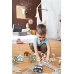 Puzzle cu pista din fetru si masinute, Speedy Monkey