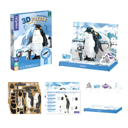 Puzzle 3D ajustable - Pingouin impérial (deluxe)