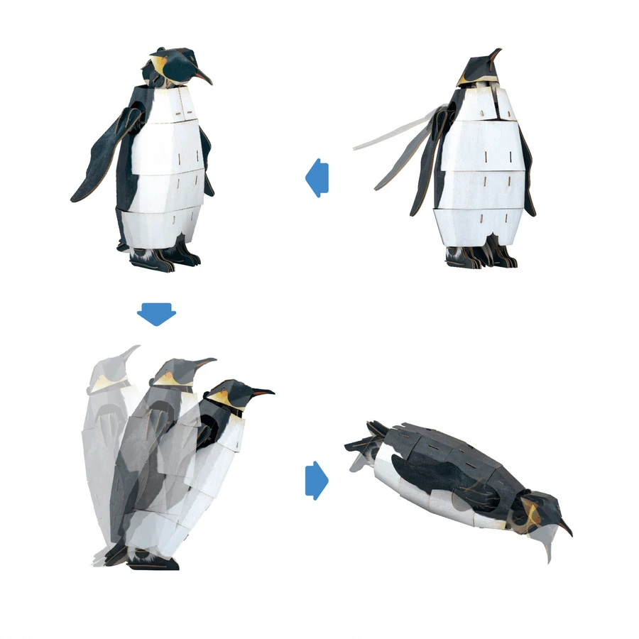 Puzzle 3D ajustable - Pingouin impérial (deluxe)