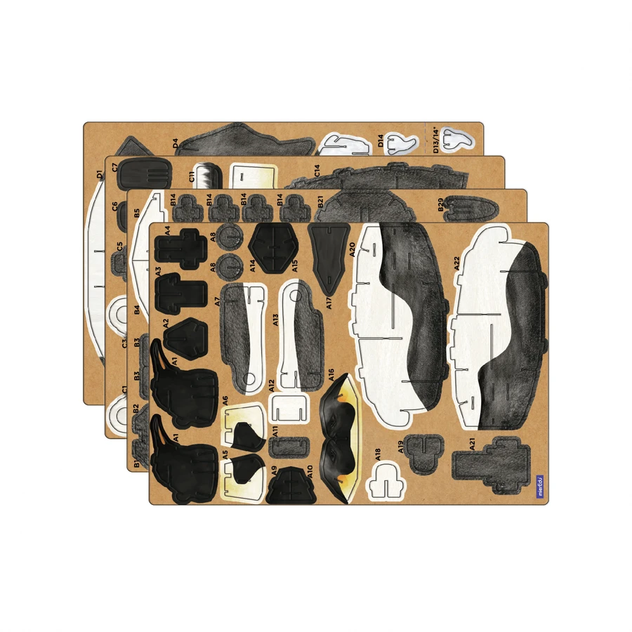 Puzzle 3D ajustable - Pingouin impérial (deluxe)