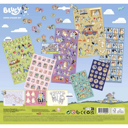 Super set abtibilduri Bluey