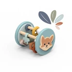 Jouet sensoriel en bois pour bébé, Speedy Monkey