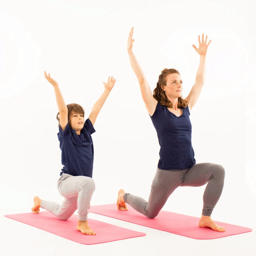 Yoga mat for adults, eco-friendly - Sun and Moon, pink