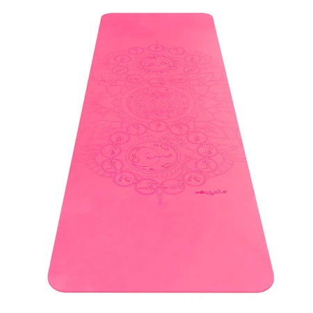 Yoga mat for adults, eco-friendly - Sun and Moon, pink
