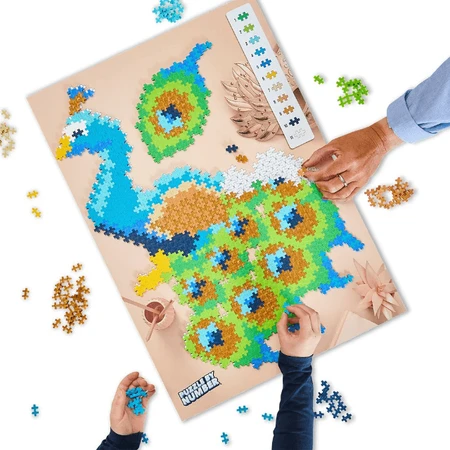 Puzzle pe numere Plus-Plus, 800 piese, Paun