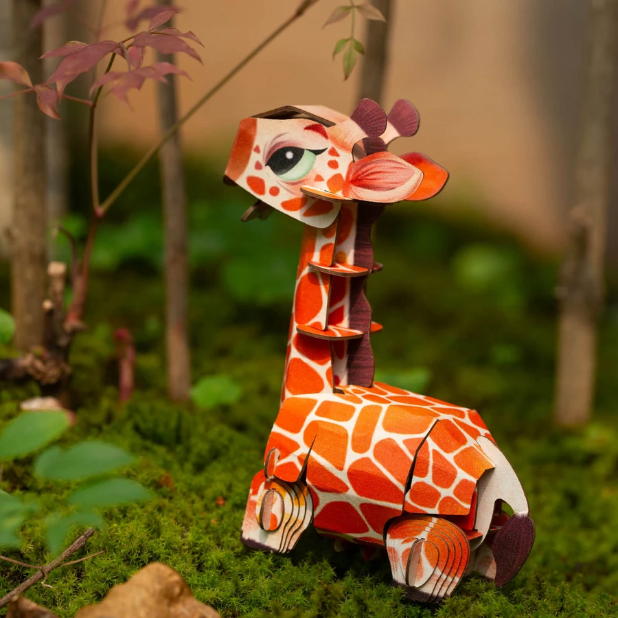 Puzzle 3D con suoni - Giraffa, Build 'n' Sound