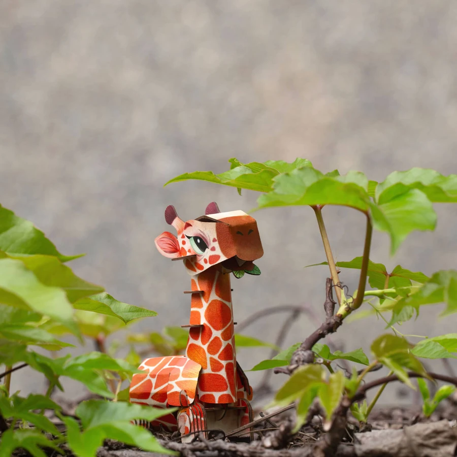 Puzzle 3D con suoni - Giraffa, Build 'n' Sound