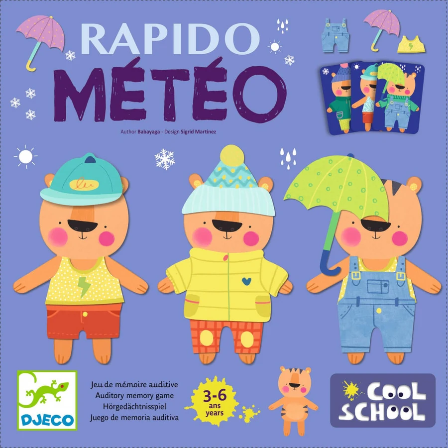 Rapido Meteo, juego de memoria Djeco