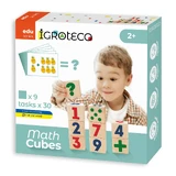 Drewniane kostki matematyczne