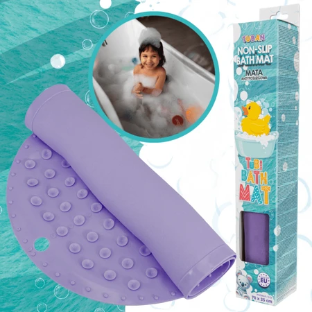 Alfombrilla de baño antideslizante - morada