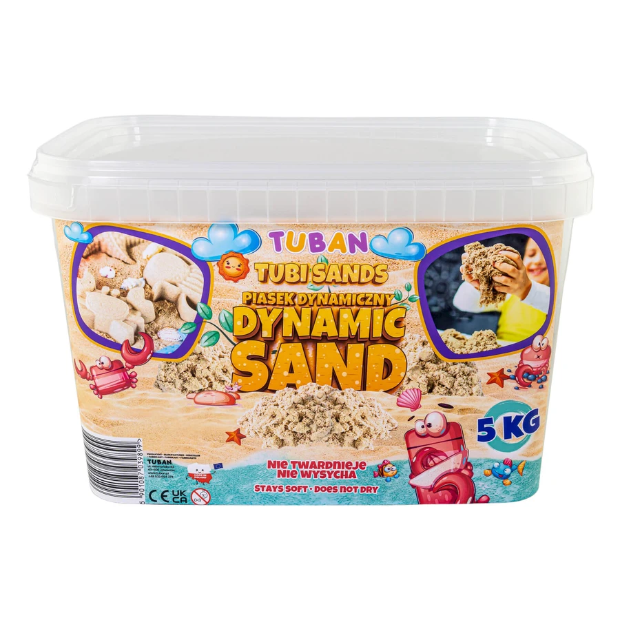 Sabbia sensoriale modellabile in scatola - naturale, 5 kg