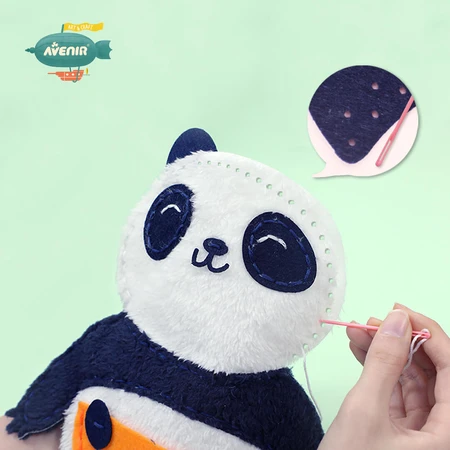 Set de couture My First Doll, Mommy and Panda Baby