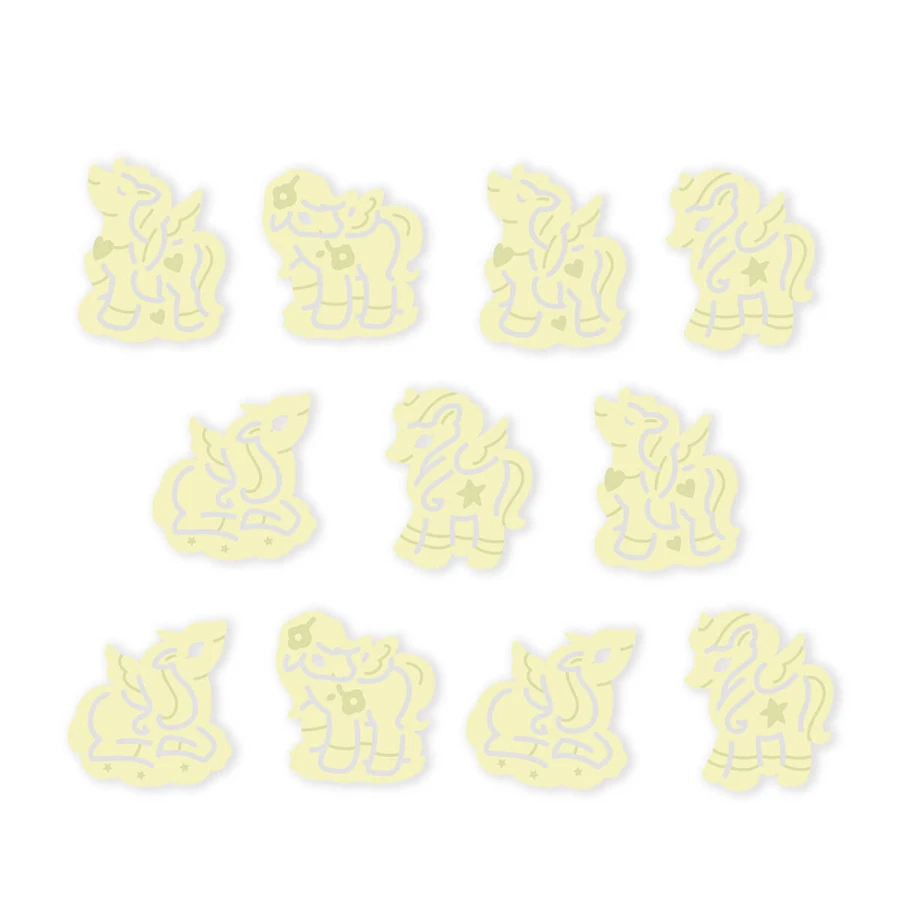 Phosphorescent wall decorations - Unicorns