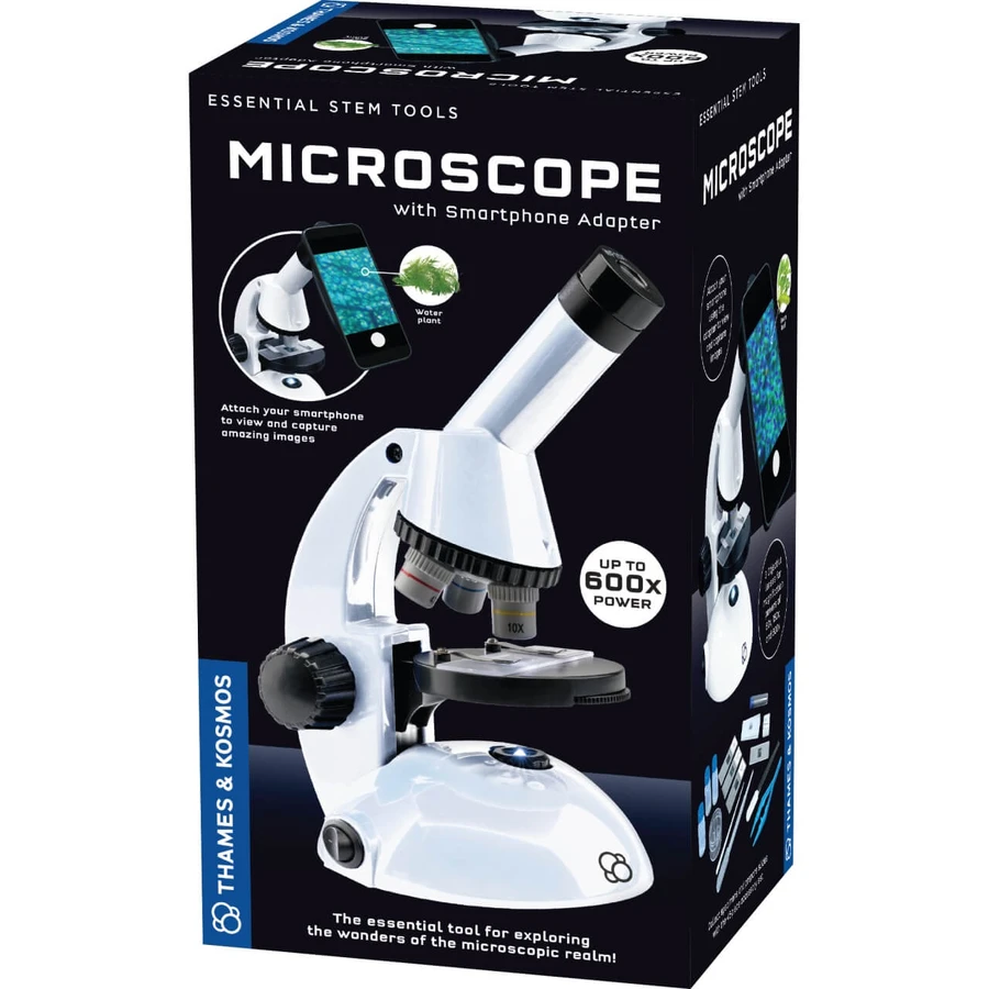 Kit de microscopio STEM con adaptador para teléfono, Thames & Kosmos