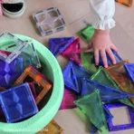Juegos de construcción magnéticos Pastel 45 piezas, Cleverclixx