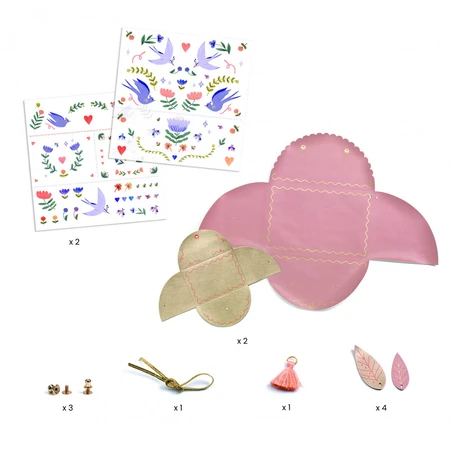 Ensemble Djeco DIY, porte-monnaie et portefeuille