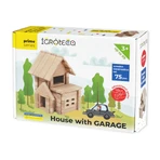 Holzbausatz "Haus mit Garage" 75 Teile