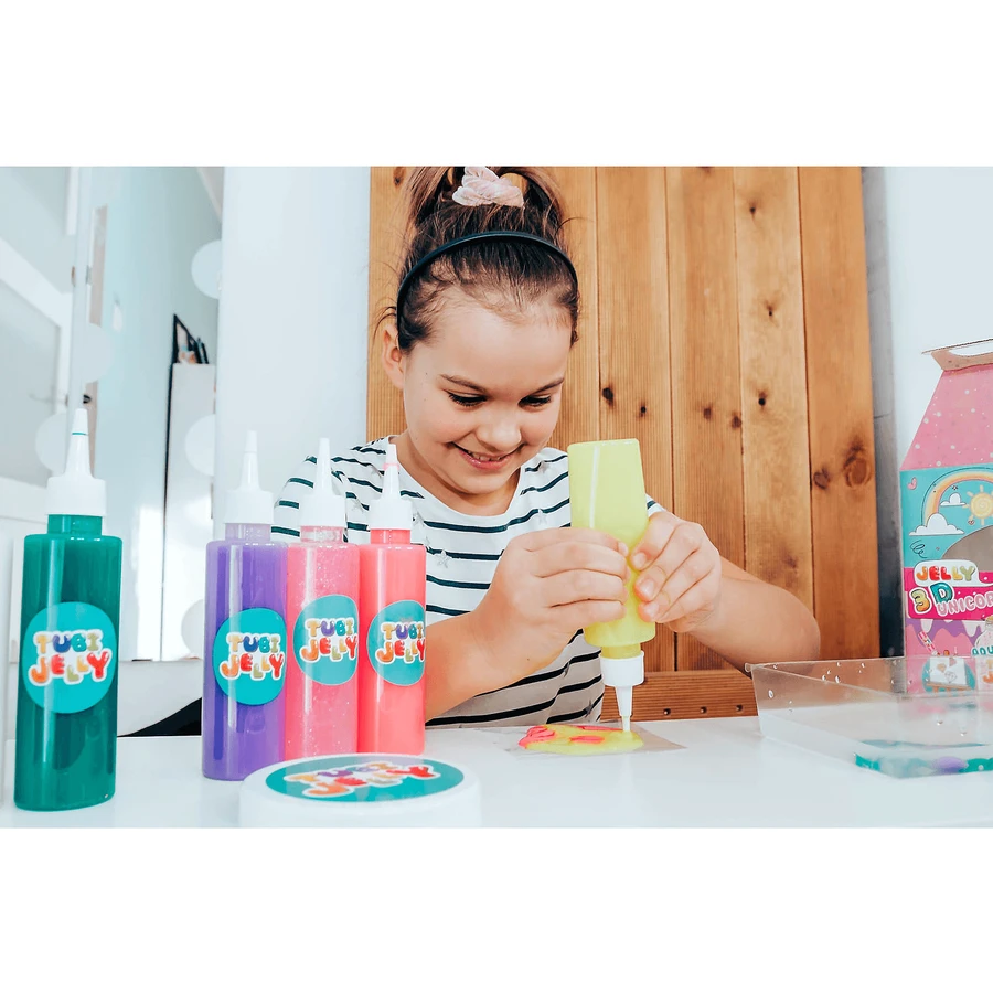 SET JELLY TUBES (Modelliergel) mit 3 Farben - MONSTRI