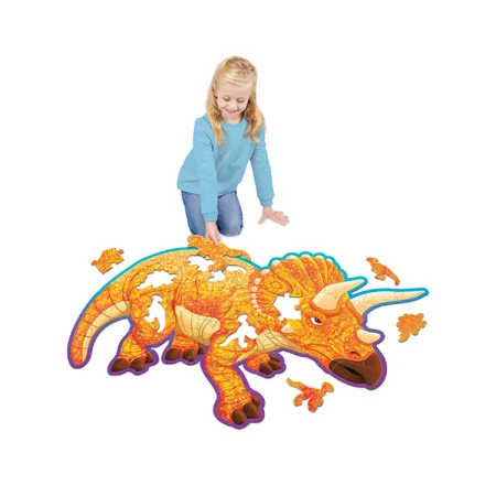 Puzzle de podea in forma de triceratop, Triceratops Floor Puzzle