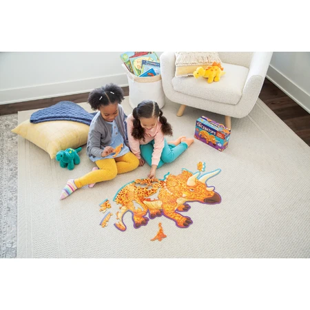 Puzzle de podea in forma de triceratop, Triceratops Floor Puzzle