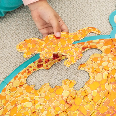 Puzzle de podea in forma de triceratop, Triceratops Floor Puzzle