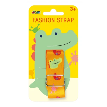 Bretea Fashion ajustabila pentru accesorii - Crocodil artistic