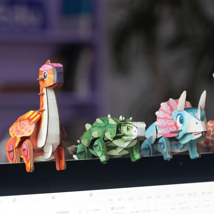 Puzzle sonore 3D - Brachiosaurus, Build 'n' Sound