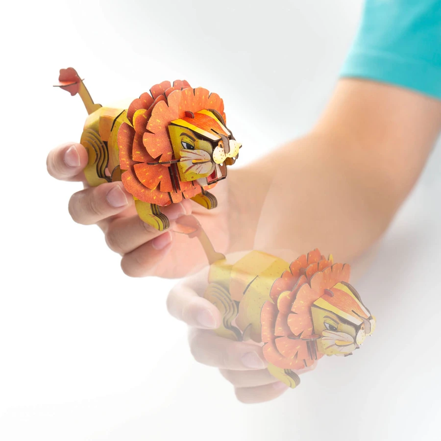 Puzzle sonore 3D - Lion, Build 'n' Sound