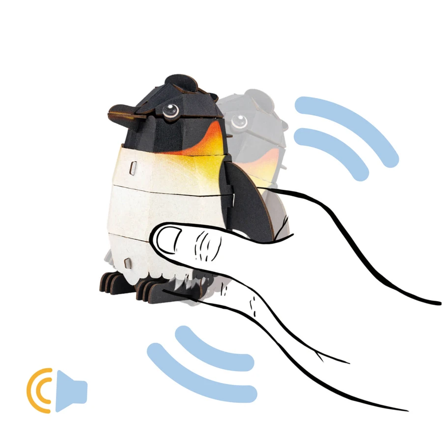 Puzzle 3D cu sunete - Pinguin, Build 'n' Sound
