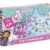 Creative set 2 in 1, Bracelets with glitter and spray crayons, Gabby's Dollhouse