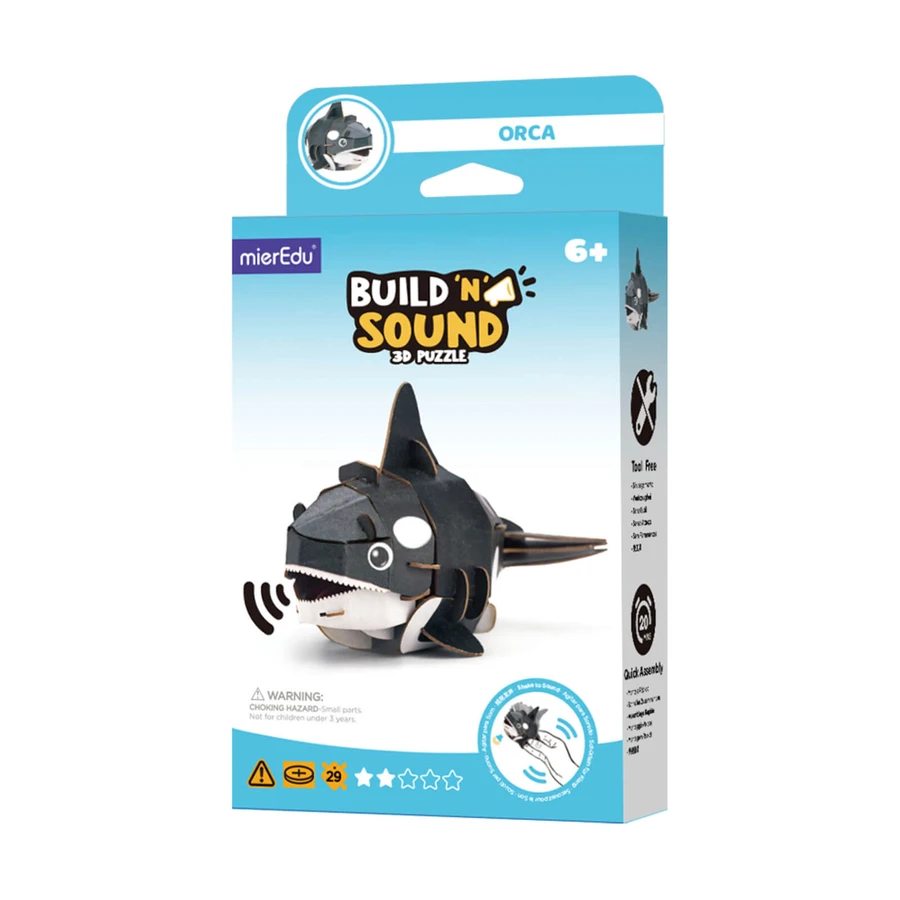 Puzzle sonore 3D - Orca, Build 'n' Sound