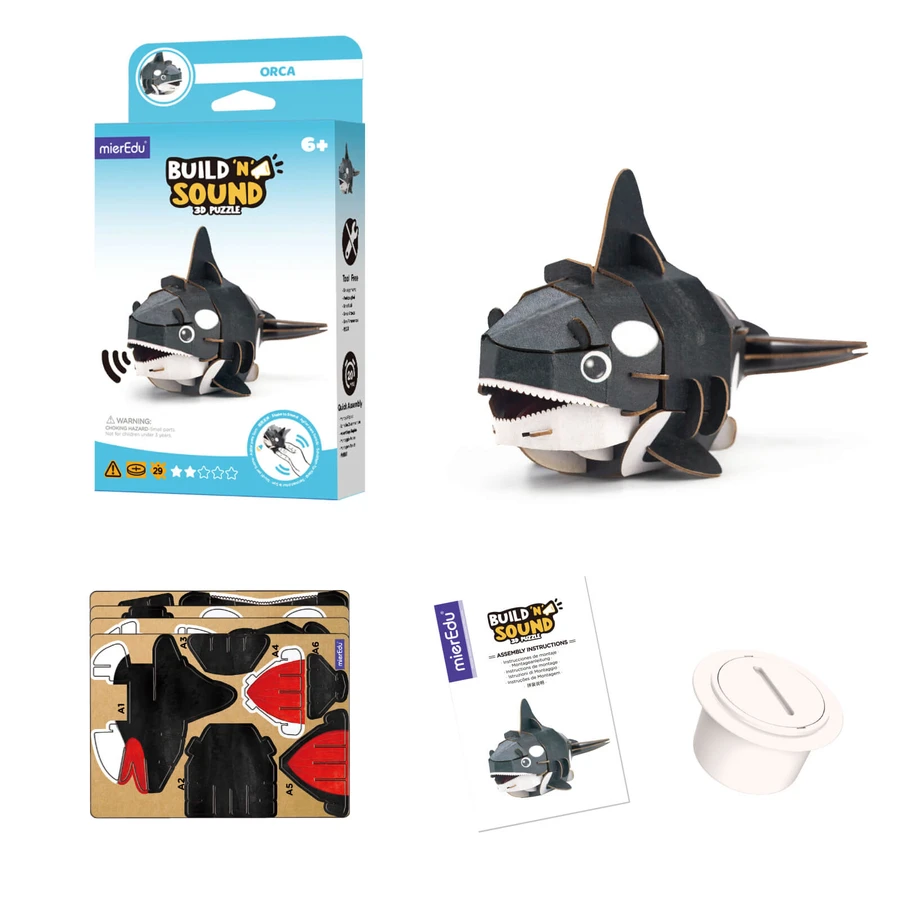 Puzzle sonore 3D - Orca, Build 'n' Sound