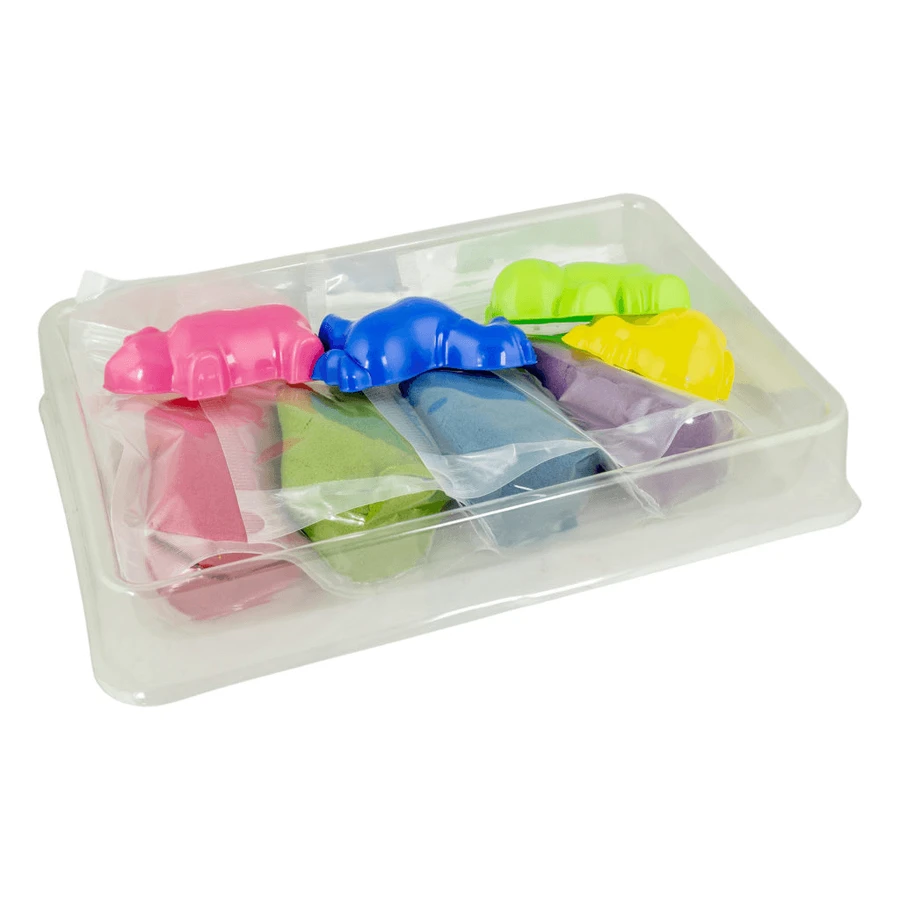 Sensory Sand Set 4 kleuren met accessoires - Boerderij