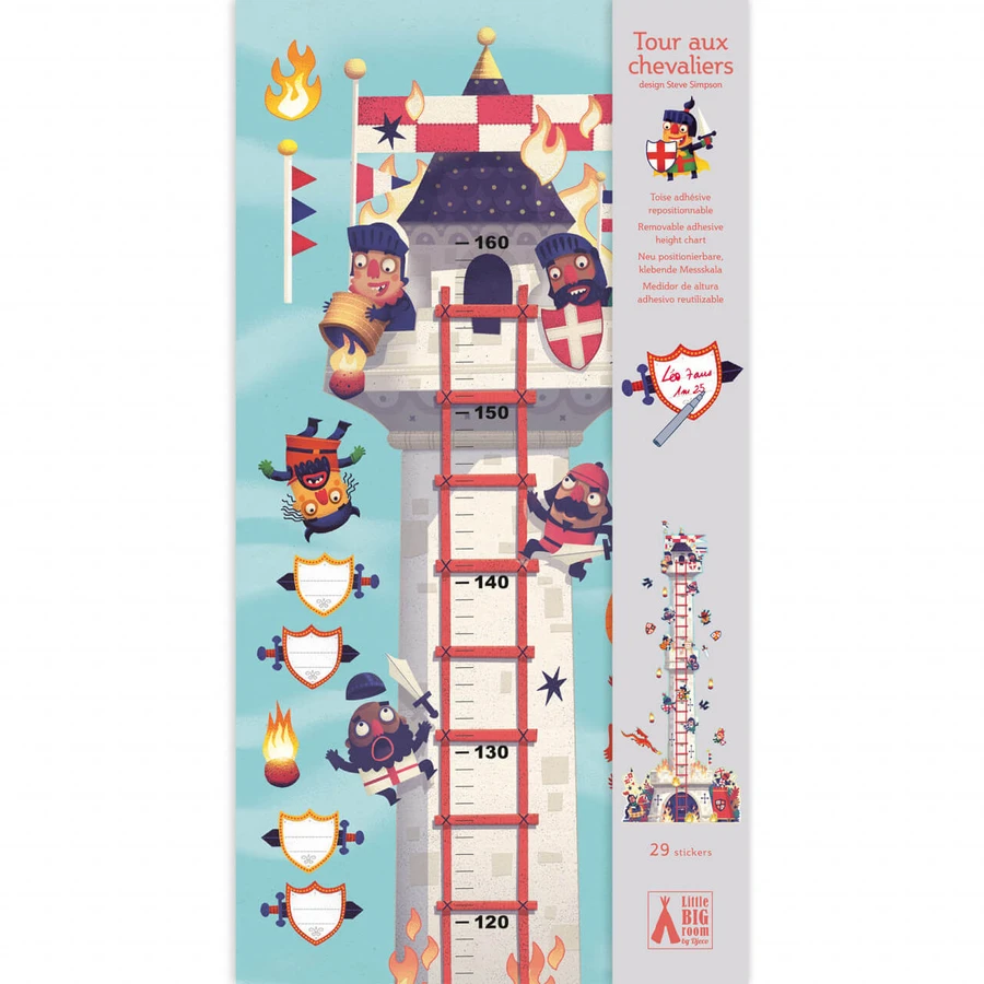Meetstickers riddertoren, Djeco