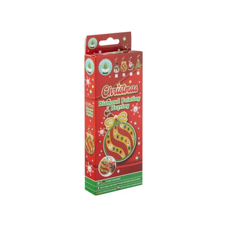 Creatieve DIY-set, sleutelhanger met kerstthema