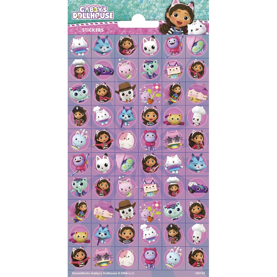 Juego de pegatinas Gabby's Dollhouse