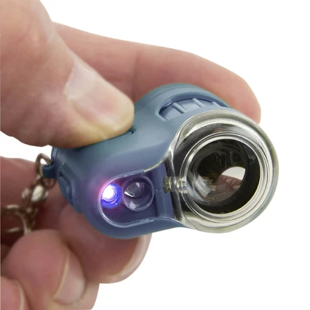 Microscopio portátil con llavero, 20 aumentos, MicroMini, Surf