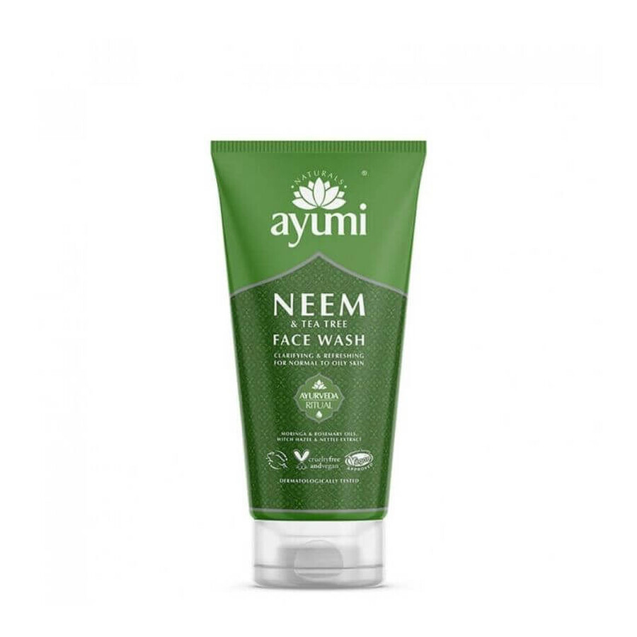 Gel detergente viso con Neem e Tea Tree x 150 ml, Ayumi