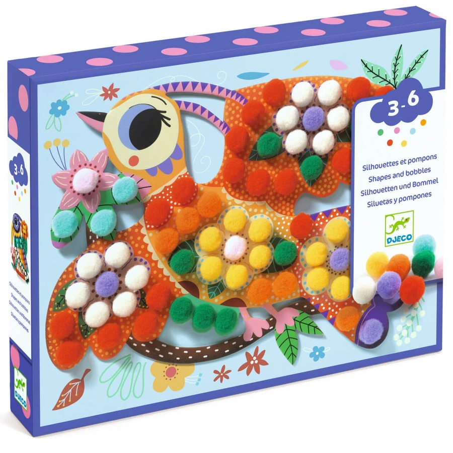 Gioco creativo uccelli con palline, Djeco