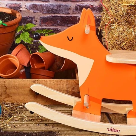 Cavallo a dondolo in legno - Fox design Andy Westface - Vilac