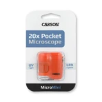 Tragbares Mikroskop mit Schlüsselring, 20fache Vergrößerung, MicroMini, Orange