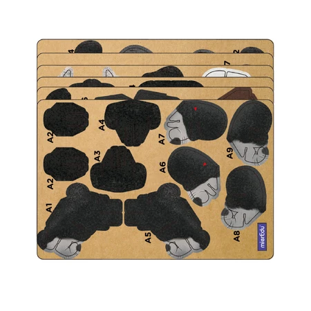 3D geluidspuzzel - Gorilla, bouw 'n' geluid