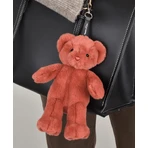 Teddy bear - adorable keyring, 20 cm, Terracotta