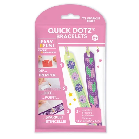 Set de bricolage créatif - Bracelets de printemps, peinture au diamant