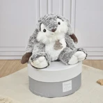 Soft plush toy - Marius Bunny, 30 cm, gray