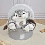 Soft plush toy - Marius Bunny, 30 cm, gray