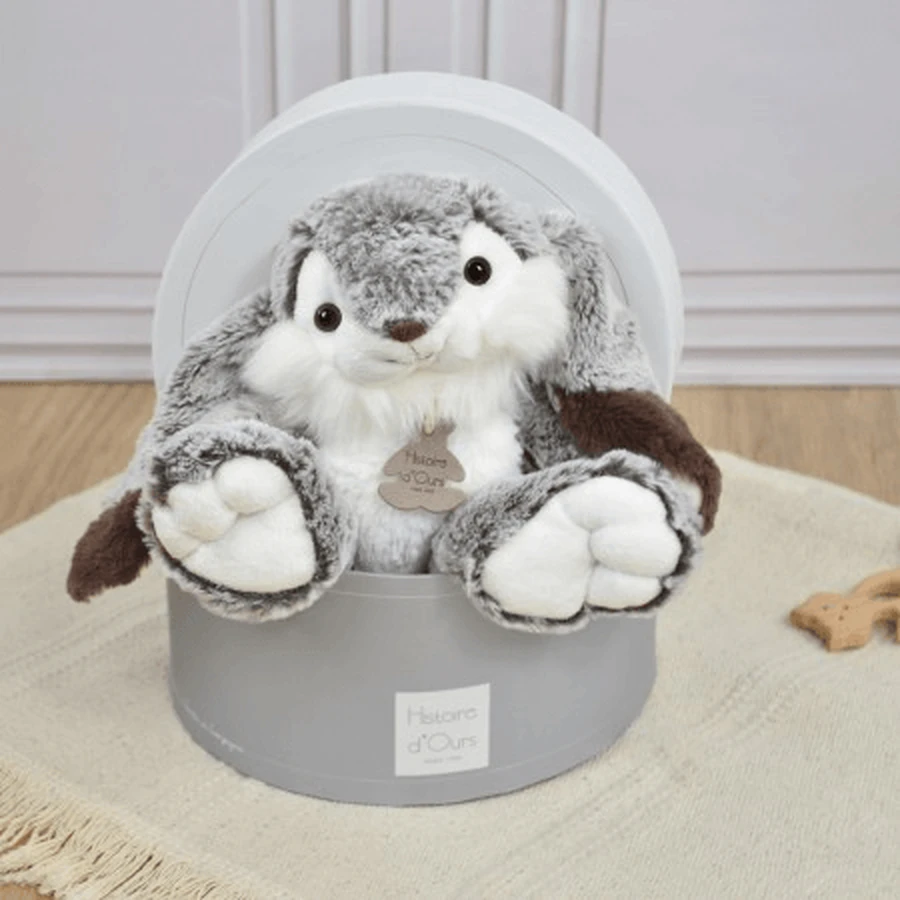 Soft plush toy - Marius Bunny, 30 cm, gray